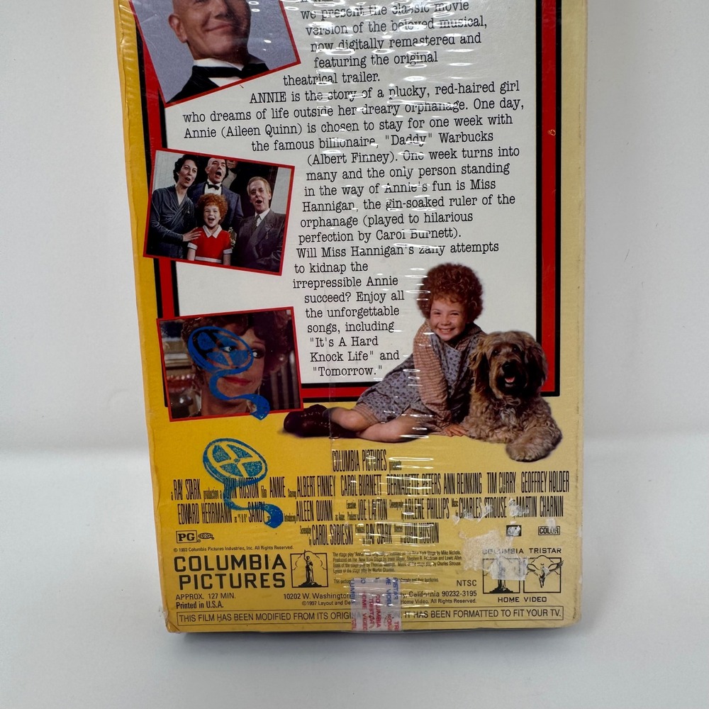 Annie VHS 1997 SEALED‎ NEW Broadway Tribute Edition Never Opened Tape - Picture 5 of 10